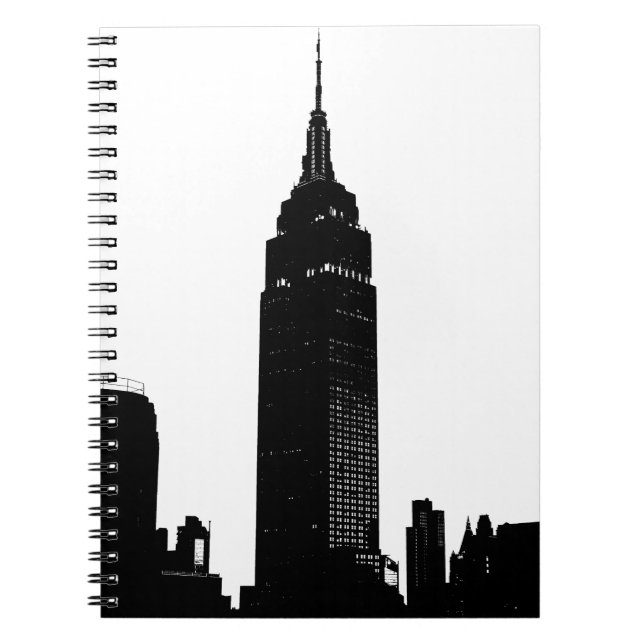 Black & White Pop New York Notizblock (Vorderseite)
