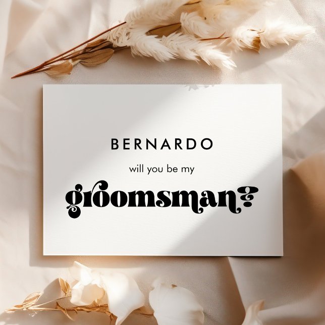 Black & white retro Serez-vous ma carte de toilett (Créateur téléchargé)