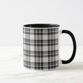 Black&White Tartan-Tasse Tasse