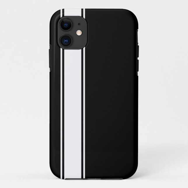 Black & White Team Jersey Stripe iPhone 5s Fall Case-Mate iPhone Hülle (Rückseite)