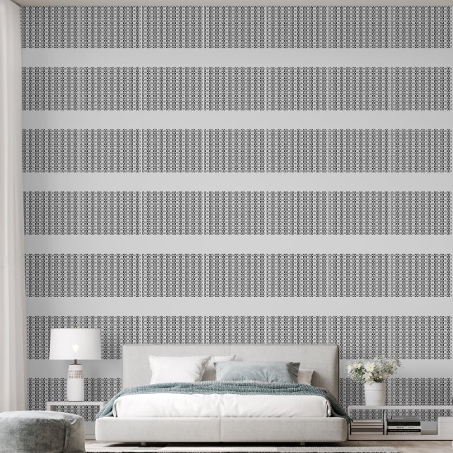 Black & White Tribal Geometric  Tapete (Schlafzimmer)