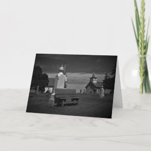 "Black & White Valley Grove" Sympathiekarte Karte