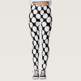 Black & White Volleyball Legende Kompressionskolon Leggings
