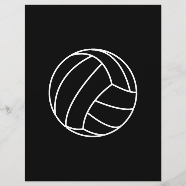BLACK & WHITE VOLLEYBALL Sommersportspass Flyer (Vorne)