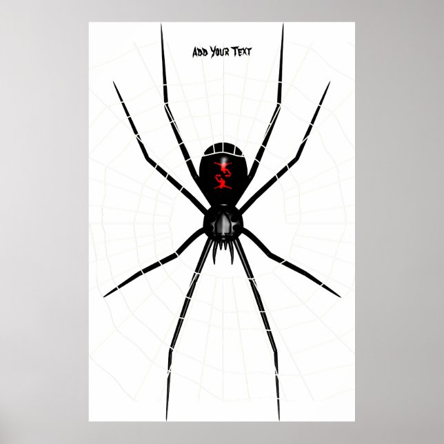 Black Widow design Poster (Vorne)
