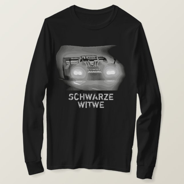 Black Widow Racing T - Shirt 1976 (Design vorne)