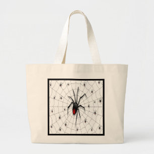 Black Widow Spider and Babies - Jumbo Stoffbeutel
