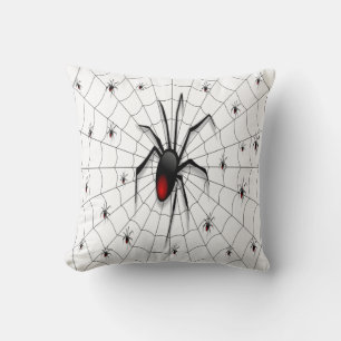 Black Widow Spider and Babies - Kissen