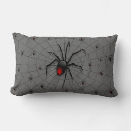 Black Widow Spider and Babies - Lendenkissen
