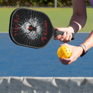 Black Widow Spider Bleibe meine Küche aus Pickleball Schläger