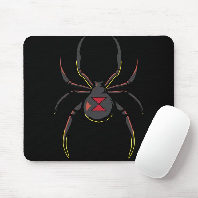 Black Widow Spider-Geschenk | Spider Lovers Mousepad (Mit Mouse)
