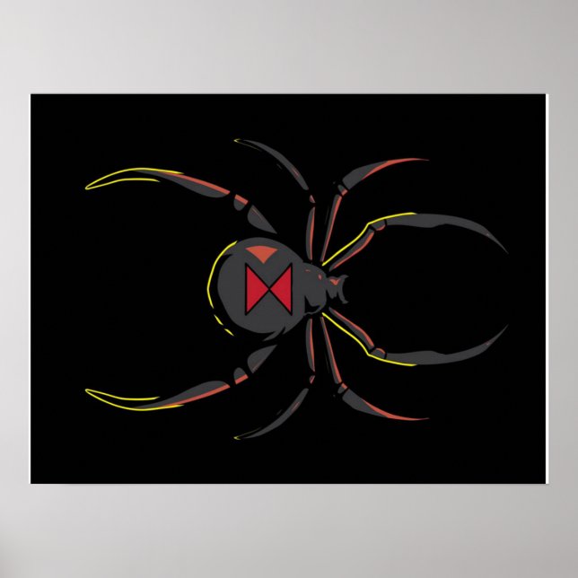 Black Widow Spider-Geschenk | Spider Lovers Poster (Vorne)