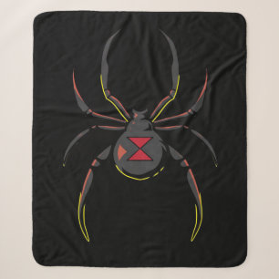 Black Widow Spider Geschenk Spiderliebhaber Sherpadecke