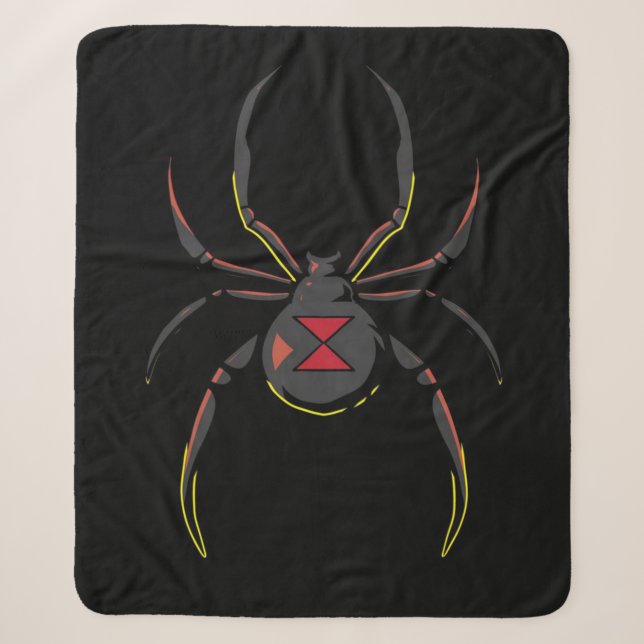 Black Widow Spider Geschenk| Spiderliebhaber Sherpadecke (Vorderseite)