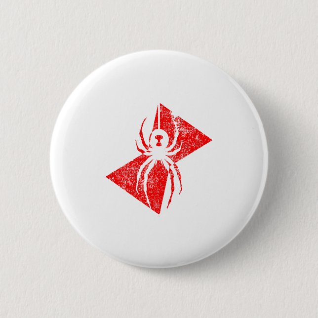 Black Widow Spider Gift _1 Button (Vorderseite)