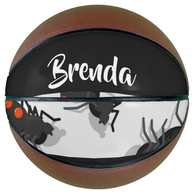 Black widow spider pattern basketball (Vorderseite)