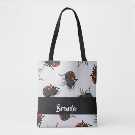 Black widow spider pattern tasche