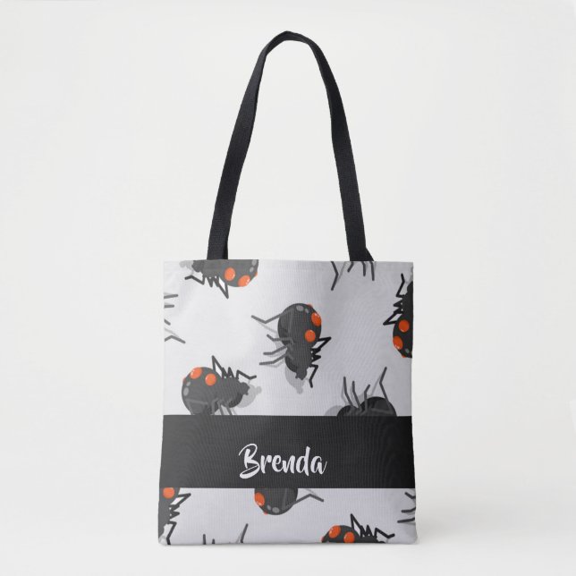 Black widow spider pattern tasche (Vorderseite)