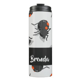 Black widow spider pattern thermosbecher