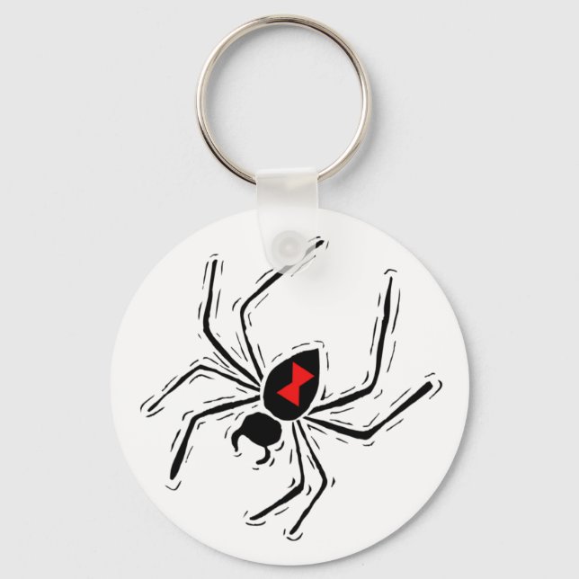 Black Widow Spider Schlüsselanhänger (Vorderseite)