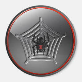 Black Widow Spider Web Halloween-Kühlschrankmagnet Magnet