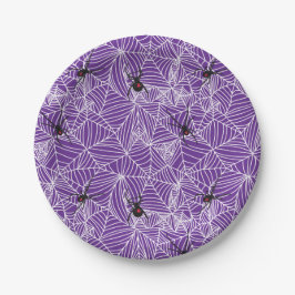 Black Widow Spider Web Purple Pappteller