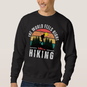 Black Wikers Camping Camp Vintag Retro Sweatshirt