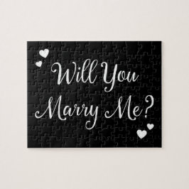 Black Will You Marry Me Gothic Marriage Vorschlag