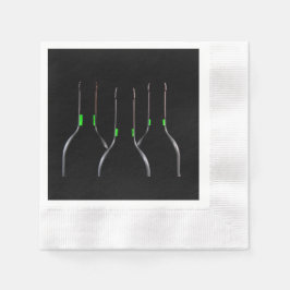 Black Wine Flasche Cocktail Papier Napkin Serviette