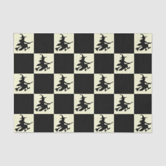 Black Witches Checkered Seidenpapier
