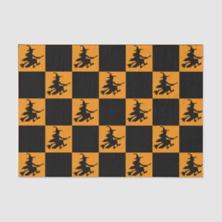 Black Witches Checkered Seidenpapier