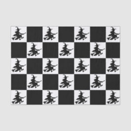 Black Witches Checkered Seidenpapier