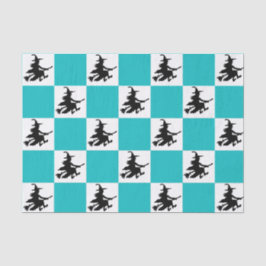 Black Witches Checkered Seidenpapier