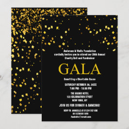 Black Wohltätigkeit Ball Corporate Fundraising-Par Einladung