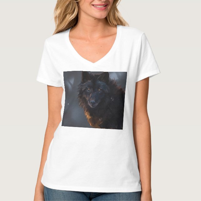 Black Wolf T-Shirt (Vorderseite)