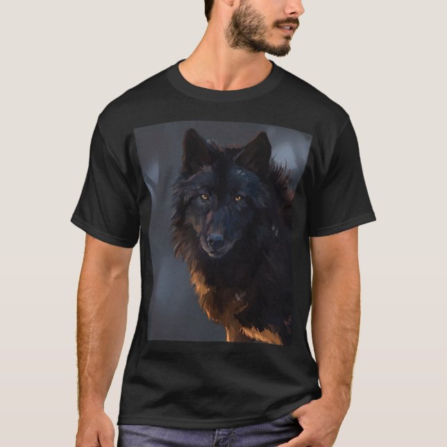Black Wolf T-Shirt (Vorderseite)