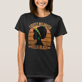 Black Woman Teacher Afro Smart African American Lo T-Shirt