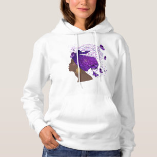 Black Women Afro Königin Melanin Girl Königin Fr Hoodie