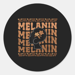 Black Women Afro Liebe Melanin Afrikanisch-Amerika Runder Aufkleber