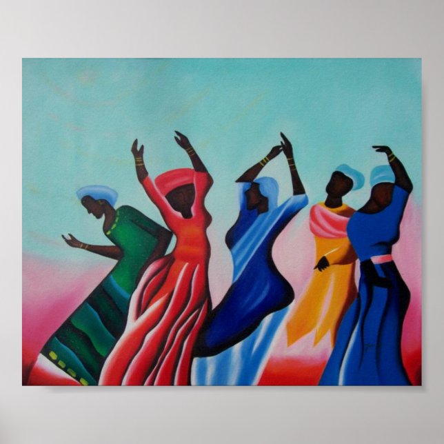Black Women Dancing Poster (Vorne)
