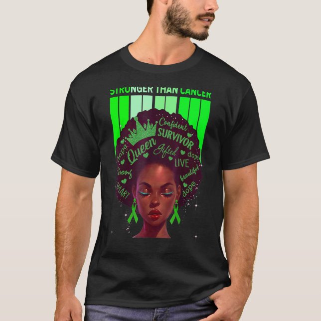 Black Women Königin Stronger als Cerebral Palsy Gr T-Shirt (Vorderseite)
