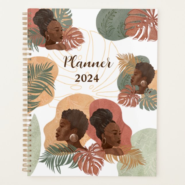 Black Women Melanin Girls Planner (Devant)