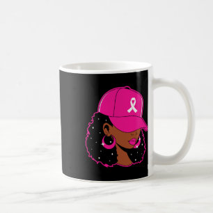 Black Women Pink Breast Cancer Awareness Warrior W Kaffeetasse