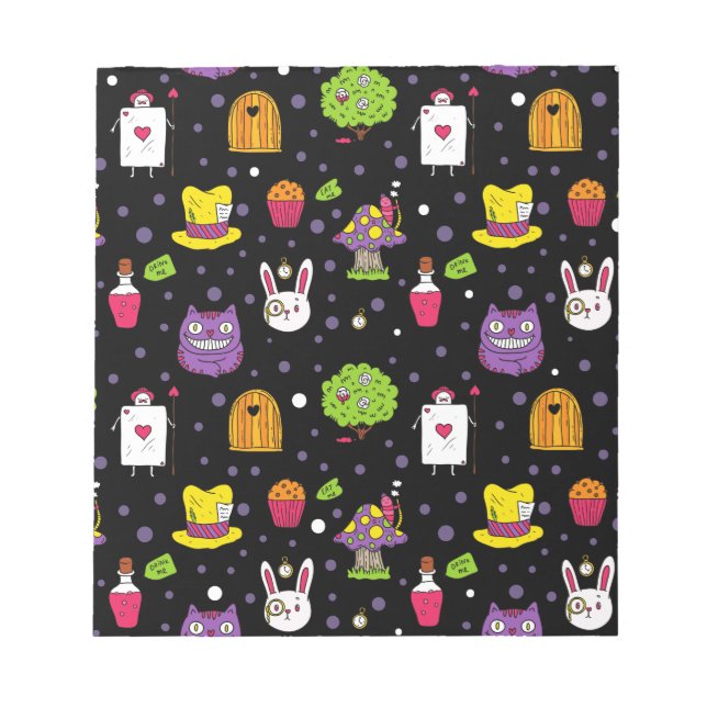 black Wonderland Notizblock (Vorderseite)