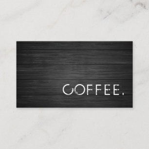 Black Wood Loyalty Coffee Business Card Visitenkarte