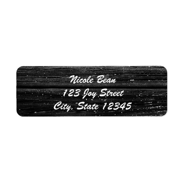 Black Wood Rustic Farmhouse Glam Chic Einladung (Vorne)