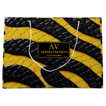 Black & Yellow Luxury Modern Animal skin