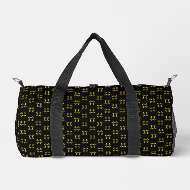 Black & Yellow Small Duffle Bag (Vorderseite)
