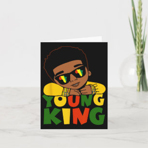 Black Young King Black History Mont Kinder Afro Bo Karte