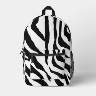 Black Zebra Bedruckter Rucksack